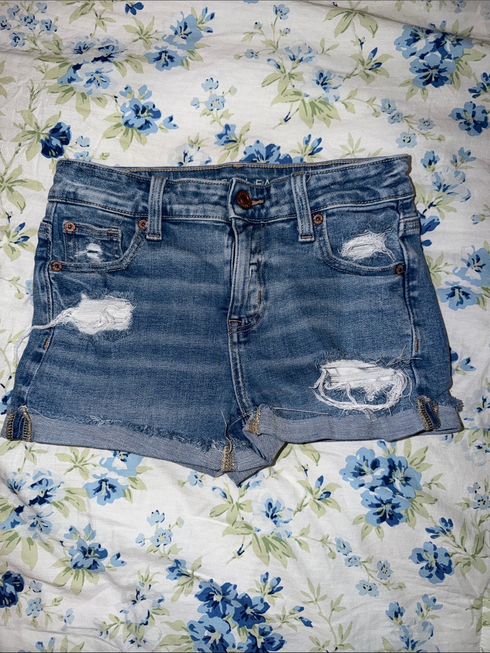 American Eagle Jean Shorts Size 0